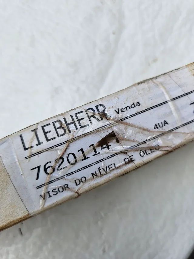 Liebherr L580 carregadeira visor nível oleo hidráulico novo original 7620114 - Foto 2