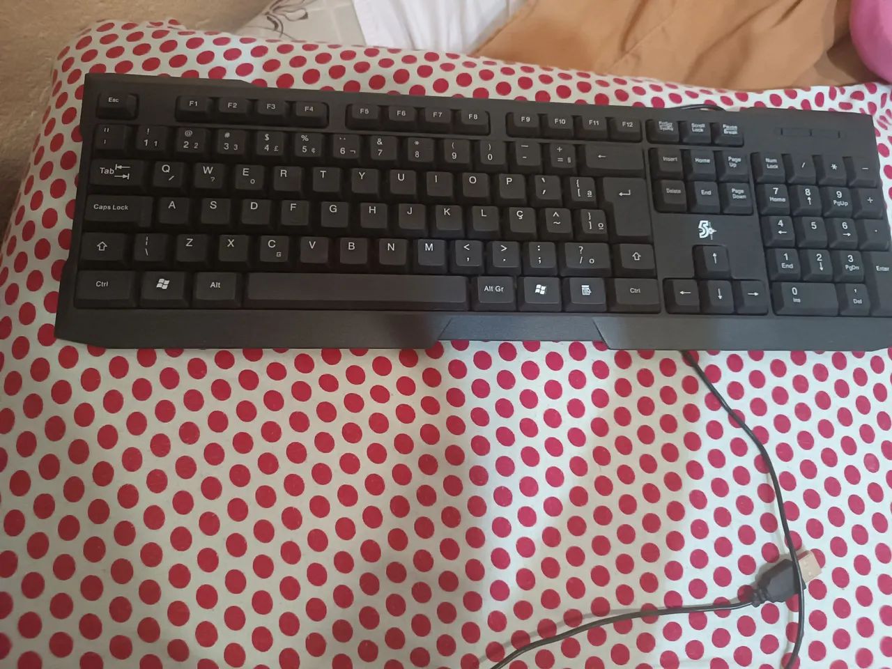 Teclado USB Com Fio Para Computador Notebook PC Gamer