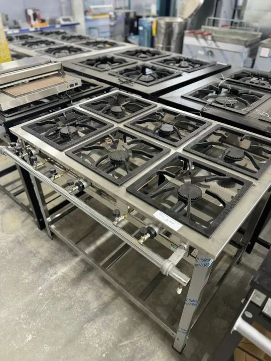 Fogão inox alta pressão 30x30 Venâncio