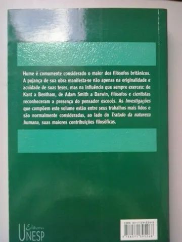 Livro - David Hume - Investigação sobre o Entendimento Humano e os Princípios da Moral - Foto 2