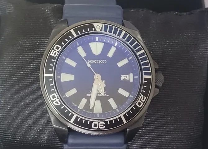 Relógio Seiko Prospex Samurai Save the Ocean feito no Japão