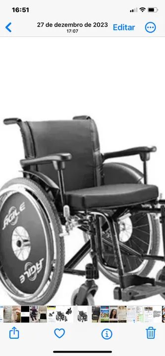 Cadeira de rodas Jaguari de luxo - Foto 3