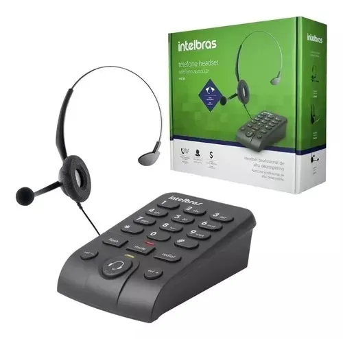 Aparelho Telefone Headset Telemarketing Intelbras Hsb 50 - Loja Natan abreu