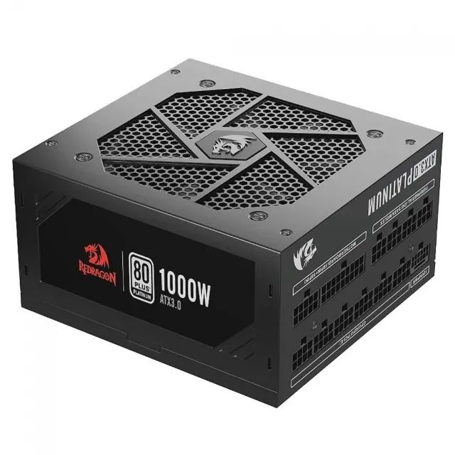 Fonte ATX 1000W PFC Ativo 80 Plus Platinum Redragon Full Modular Black PCIe 5.0 - WZetta - Foto 4
