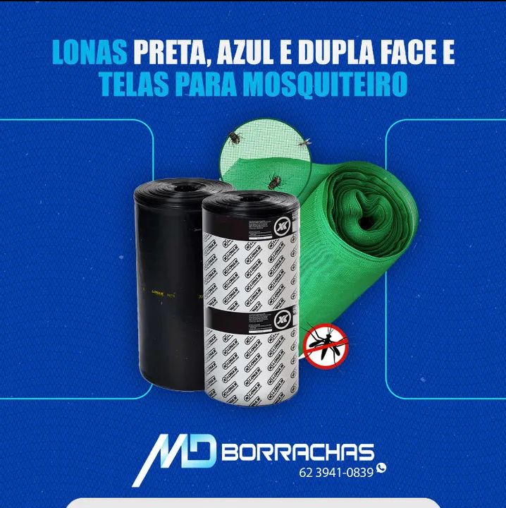 Lonas e Telas para Mosquiteiro - Preta, Azul e Dupla Face - Foto 6
