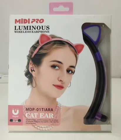 fone de ouvido cat midi pro luminous bluetooth novos entrega grátis em londrina