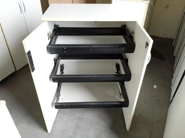 Armário de pasta suspensa c/ 2 portas em MDF Branco 105 cm x 80 cm x 47 cm - Foto 4