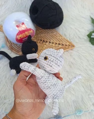 Gatinhos Amigurumi Crochê - Foto 4
