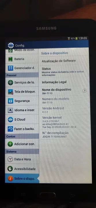 Item de coleção - Tablet Samsung Galaxy Tab 3 lite! - Foto 5
