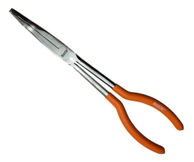Alicate Bico Curvo kit Tesoura De Aviação Corte Reto Profissional 10