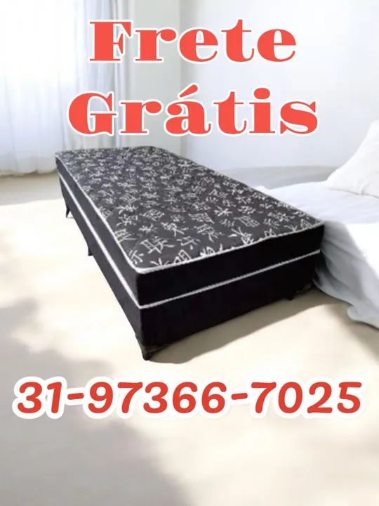 CAMA BOX SOLTEIRO NOVAS + FRETE GRÁTIS 