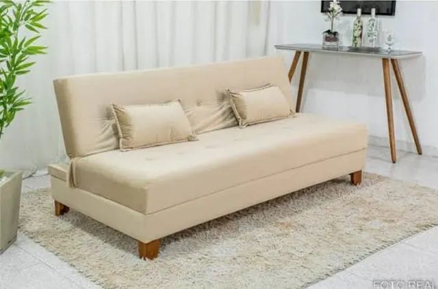 Sofá Cama Arpoador cinza   Pronta Entrega!  RF - Foto 3