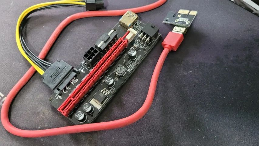 Placa Riser 009s Pci Express Cabo Extensor Usb 3.0 - Foto 3