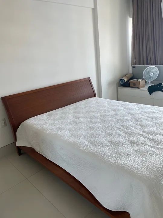 Cama em madeira estilo japonês sem colchão - Foto 2