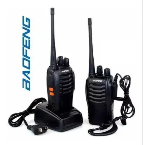 Kit 2 Radios Comunicador Baofeng 777s 16 Canais Cor Preto - Foto 2