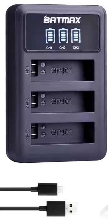 Carregador Batmax triplo Gopro 4 novo na caixa 