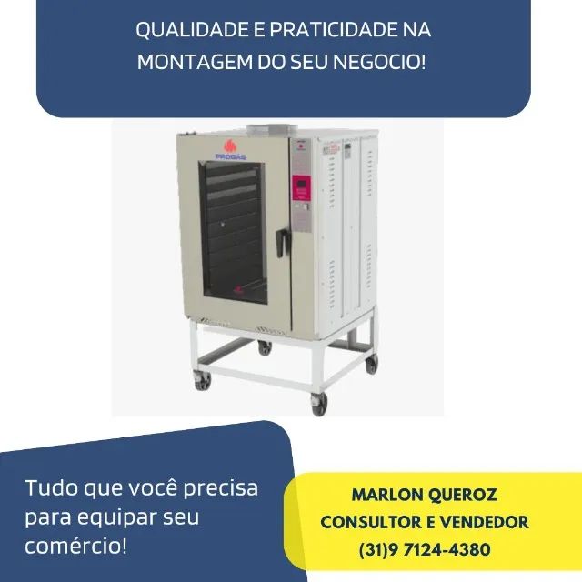 Forno Turbo 8 Esteiras Elétrico Novo