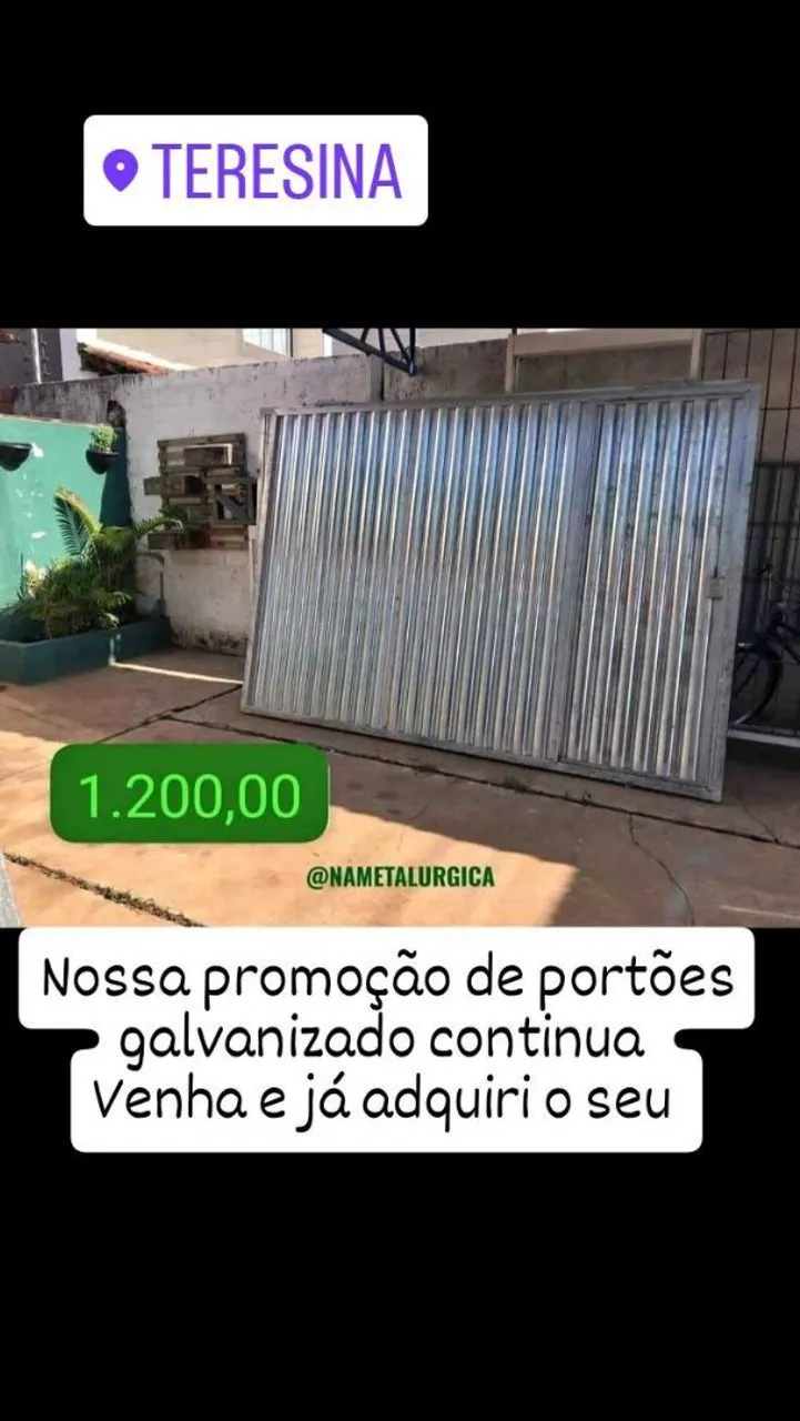Portão Galvanizado Promoção!