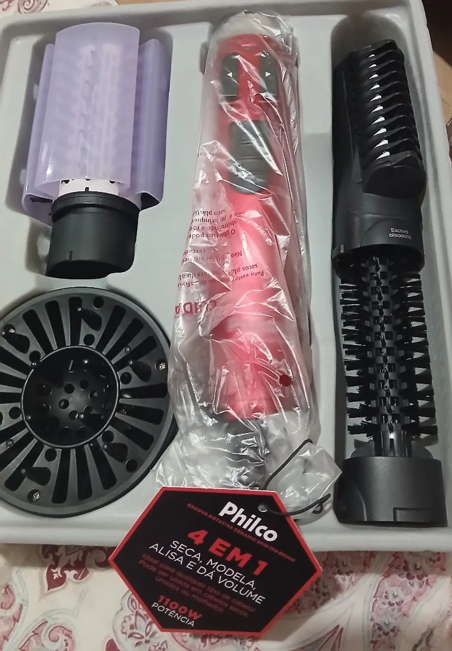 Escova Rotativa Philco 4 em 1 sem uso