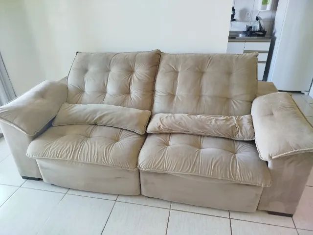 Sofá retrátil e reclinável, 2,40 m (largura) por 1,30 m (profundidade) - Foto 3