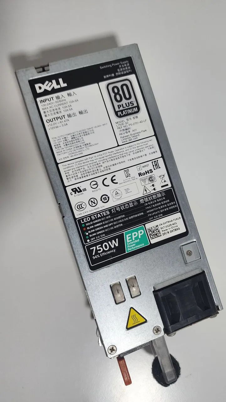 FONTE DELL T430 750W