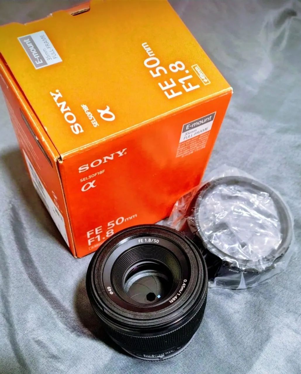 Lente Sony E mount FE 50mm F1.8 zerada na caixa - Câmeras e