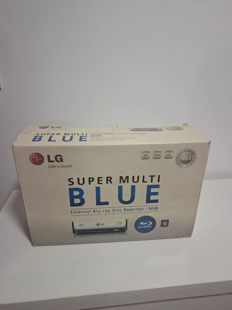 Gravador Blu-ray LG Super Multi Blue BE08LU20 Lightscribe, unidade externa, NOVA - Foto 5