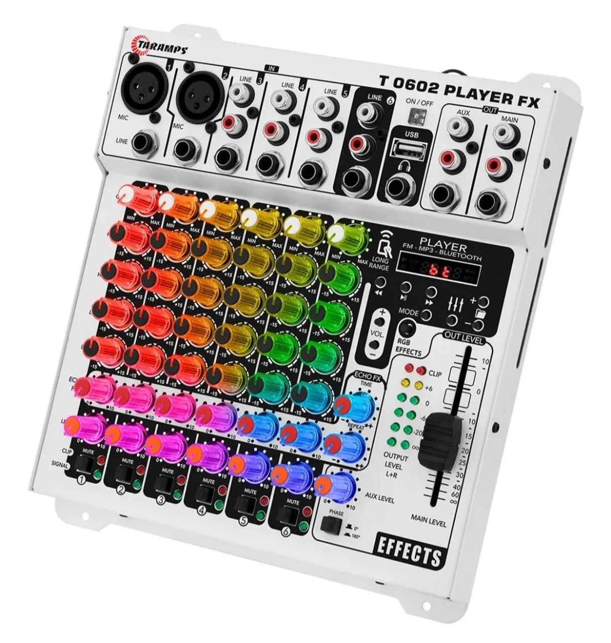 Mesa de áudio taramps T0602 PLAYER multicolor 