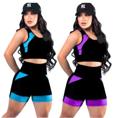 Conjunto Top e Short Ciclista Suplex Premium Qualidade Alta e Zero
