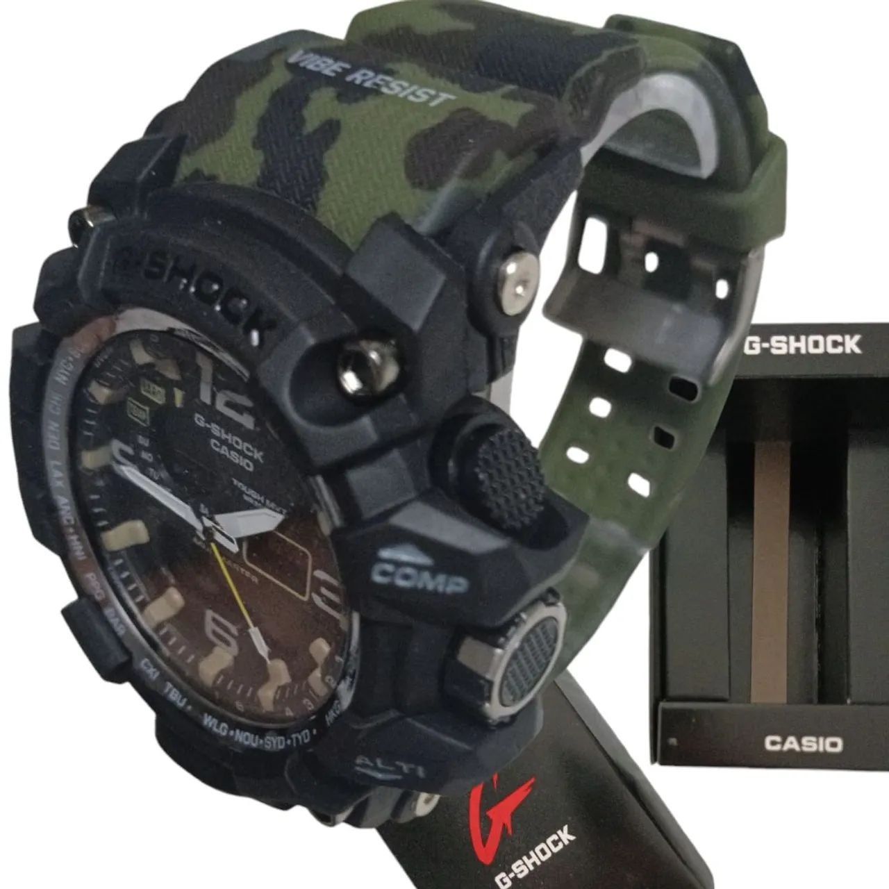 Relógio G-Shock Camuflado com caixinha 