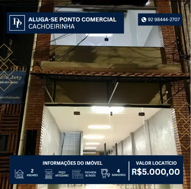 Aluga-se Ponto Comercial na Cachoeirinha