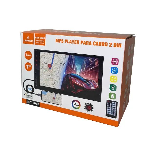 Central Multimidia Bluetooth Mp5 Lehmox Ley-2069 2din - Aparelhos