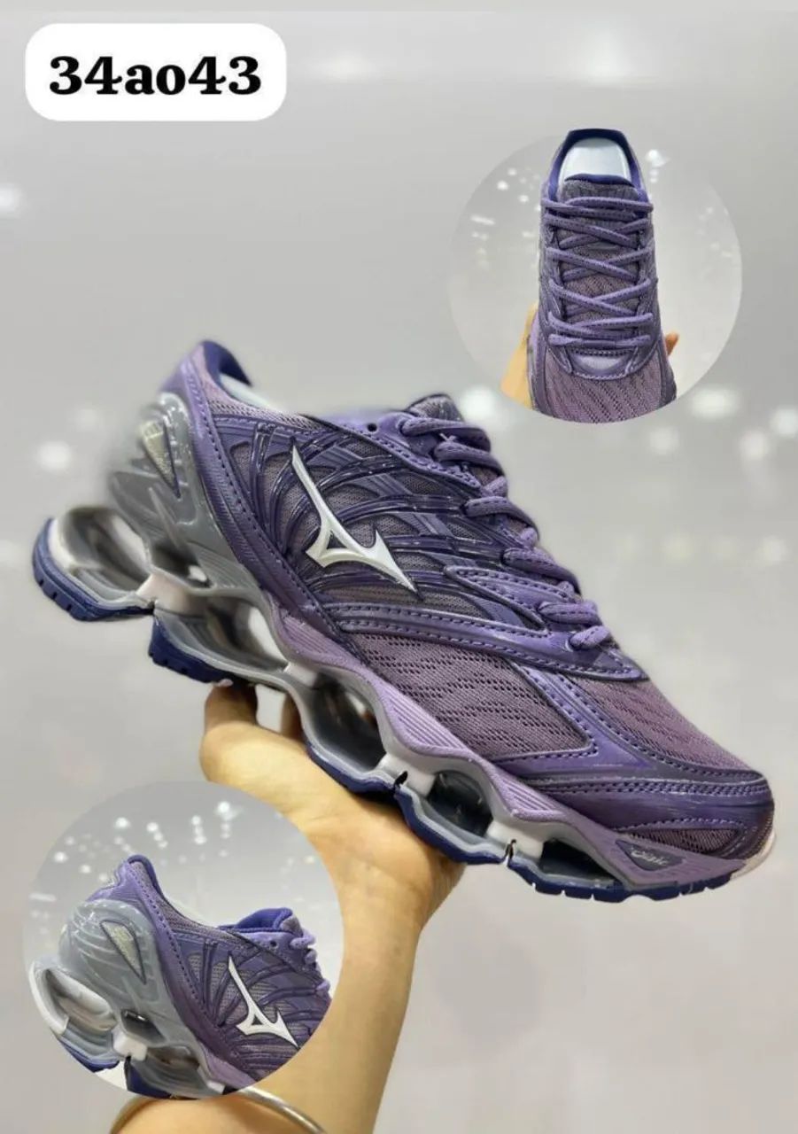 Tênis Mizuno Wave Prophecy 8 roxo relançamento 