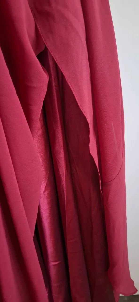Vestido de Festa Vinho Elegante - Foto 5
