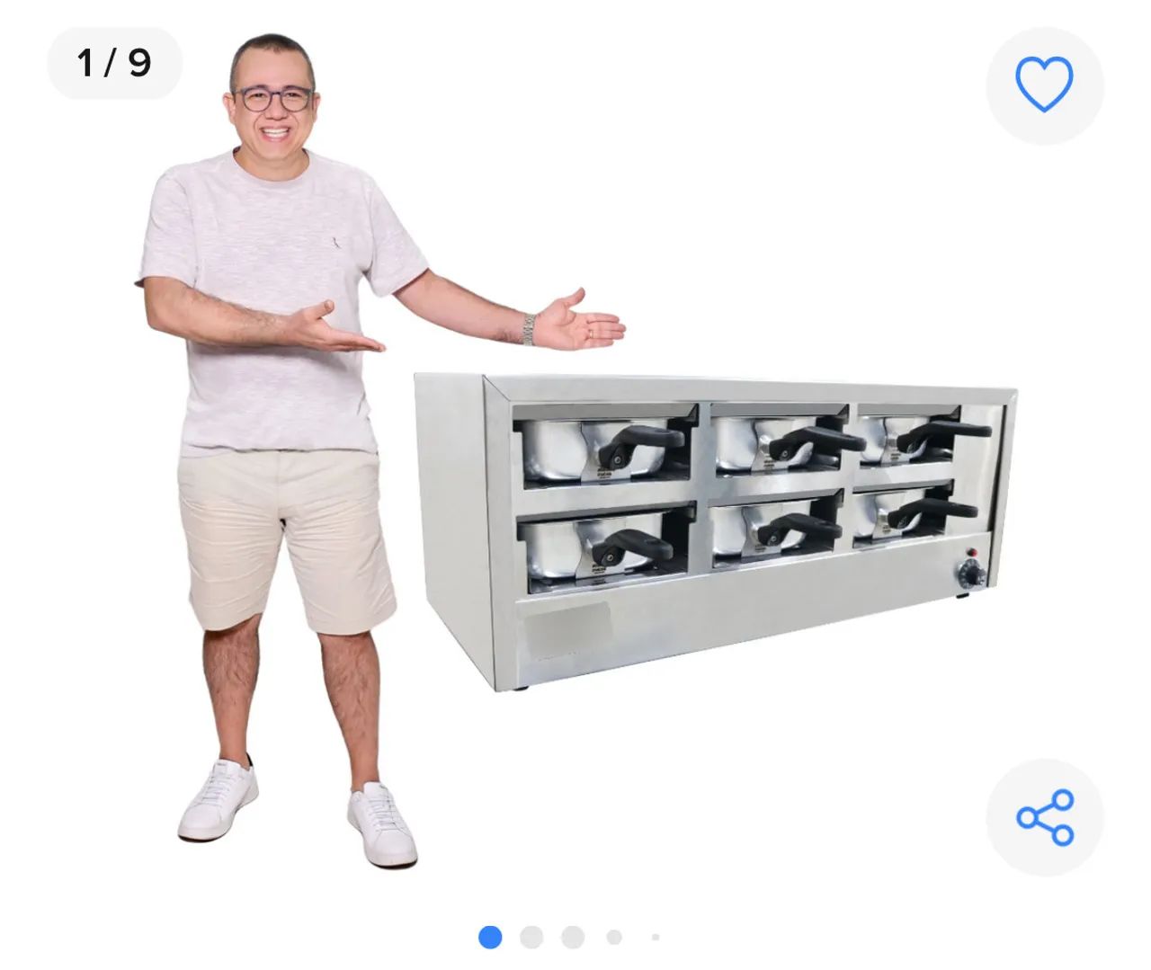 Mantedor de proteína  industrial 6 cubas