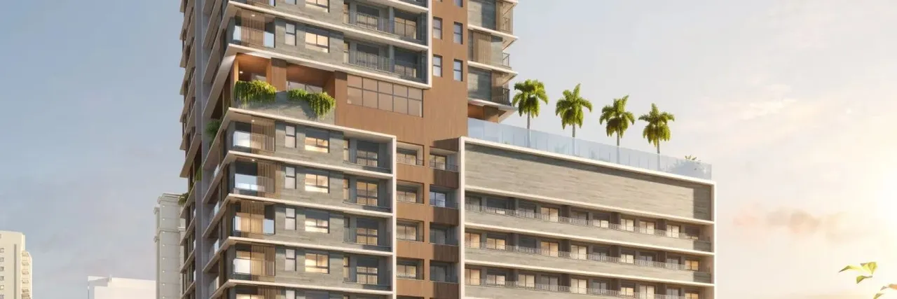 Studios à venda Most Moema Smart em obras na av. Cotovia 33m² sem vaga