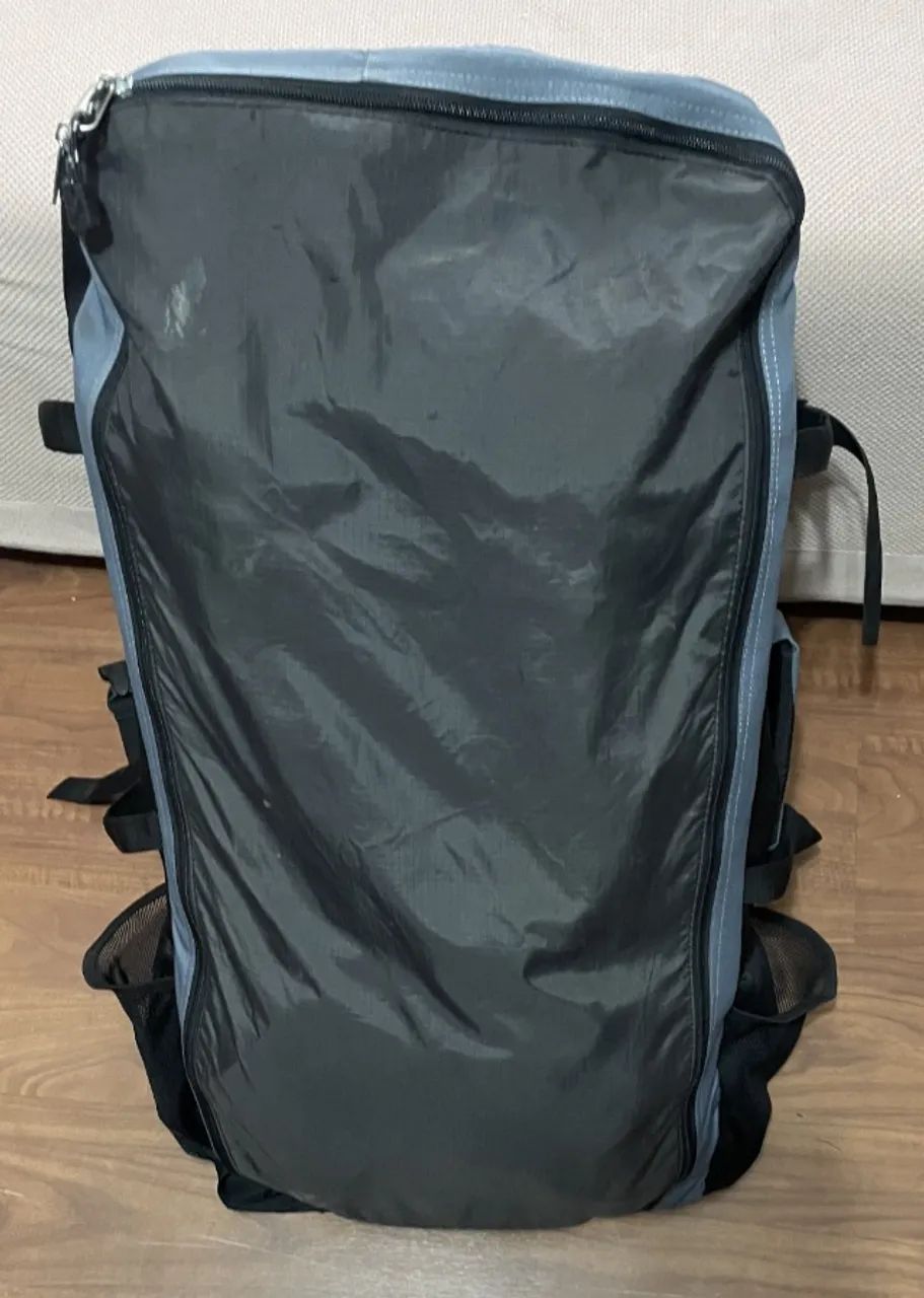 MOCHILA THE NORTH FACE KARGO 100 + 20 PRETO E AZUL - Foto 2