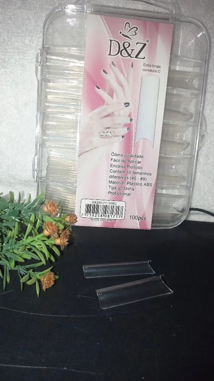 Tips de unhas extra longa D&Z 100und