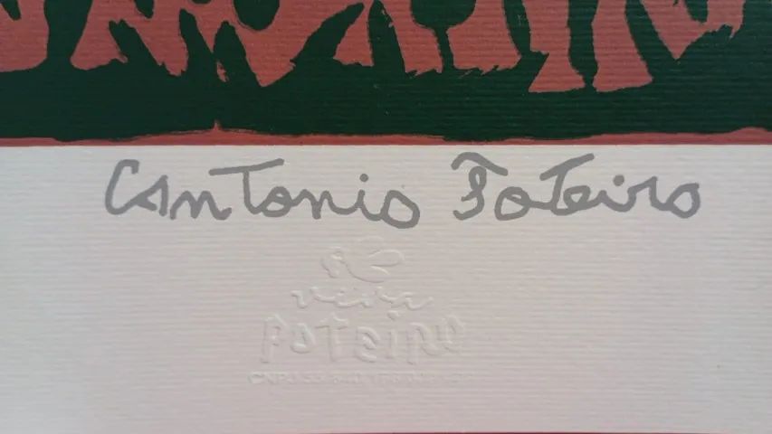 Antônio Poteiro linda serigrafia Ceia Sertaneja 70 x 80 cm - Foto 3