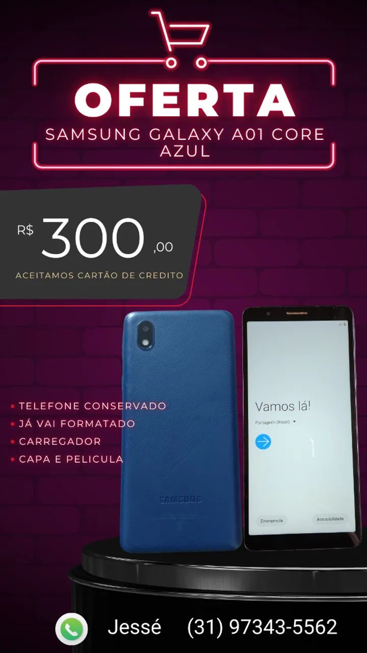Celular Samsung A01 Core (Usado & Conservado)