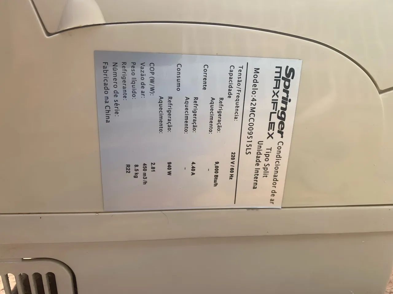 Ar Condicionado tri Split springer  9.000 BTUs - Foto 2