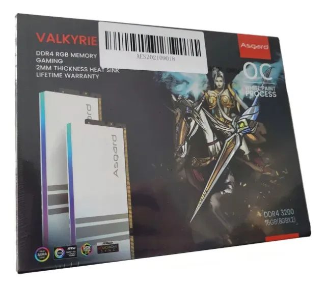 Memórias ASGARD VALKYRIE RGB DDR4 32GB 3200Mhz (2x16GB) Frete