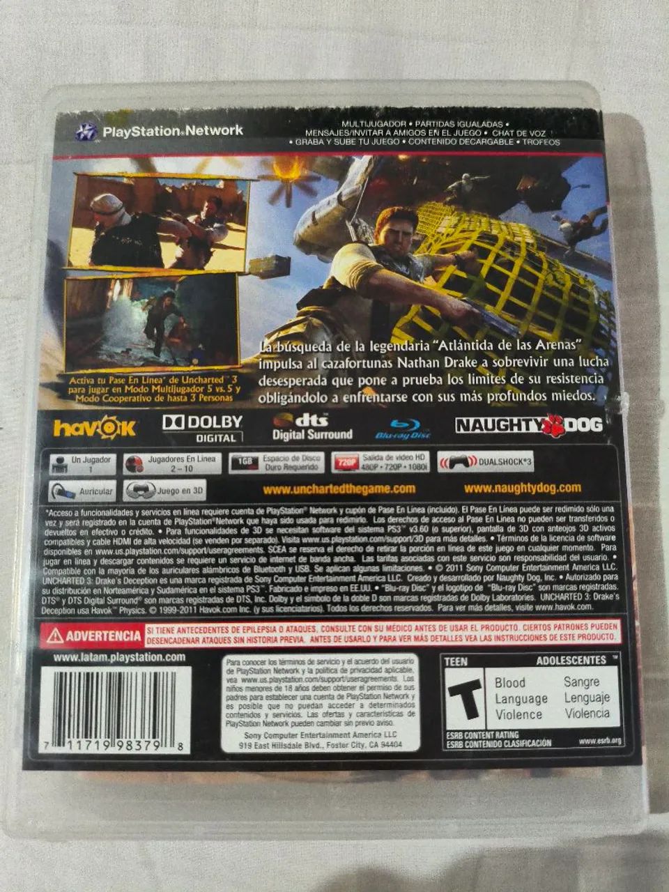 Uncharted 3 - PS3 - Foto 2