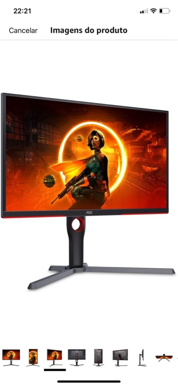 Monitor Gamer AOC Curvo 240Hz - Foto 3