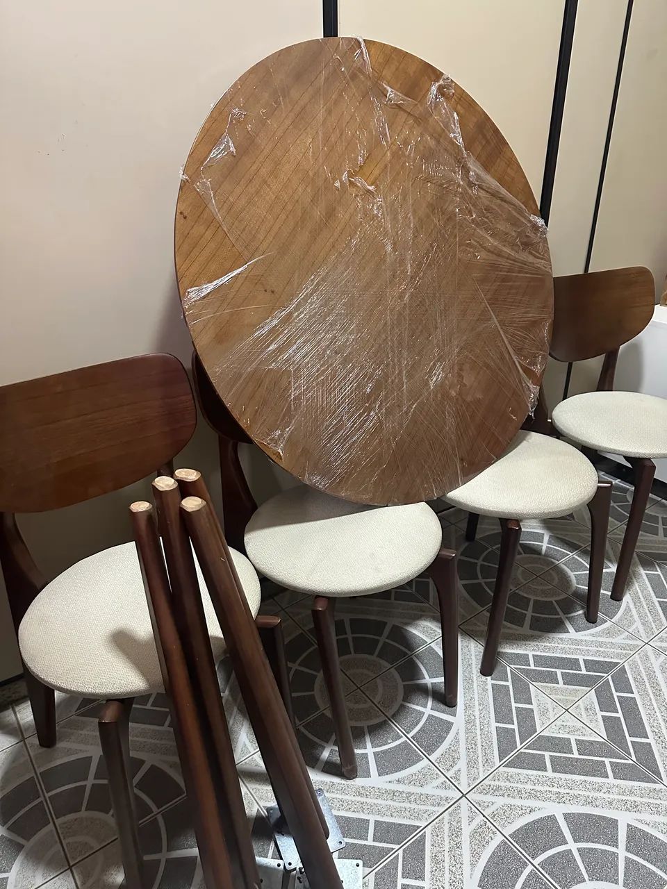 Mesa redonda madeira maciça 64302124491011122