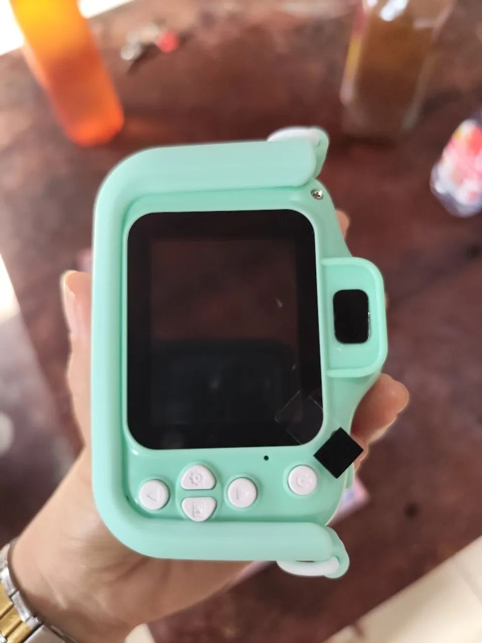 Câmera digital para criança com capa de dinossauro de silicone  - Foto 3