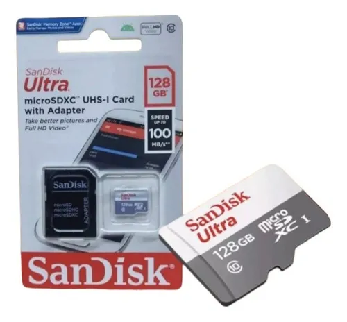 Cartão de Memória 128GB Ultra Classe 10 wpp:43. *
