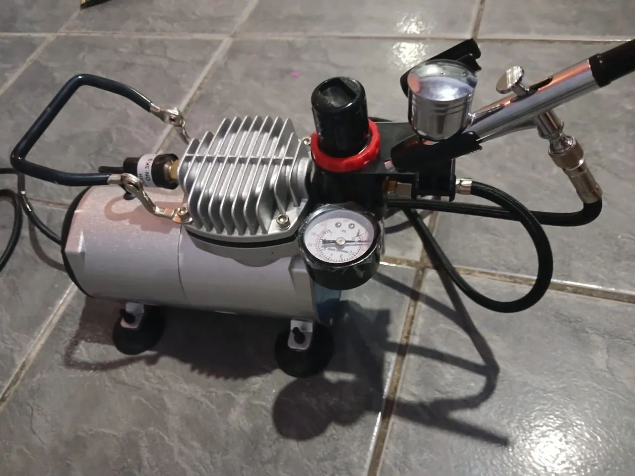 Compressor de ar para pintura com aerografo - Foto 2
