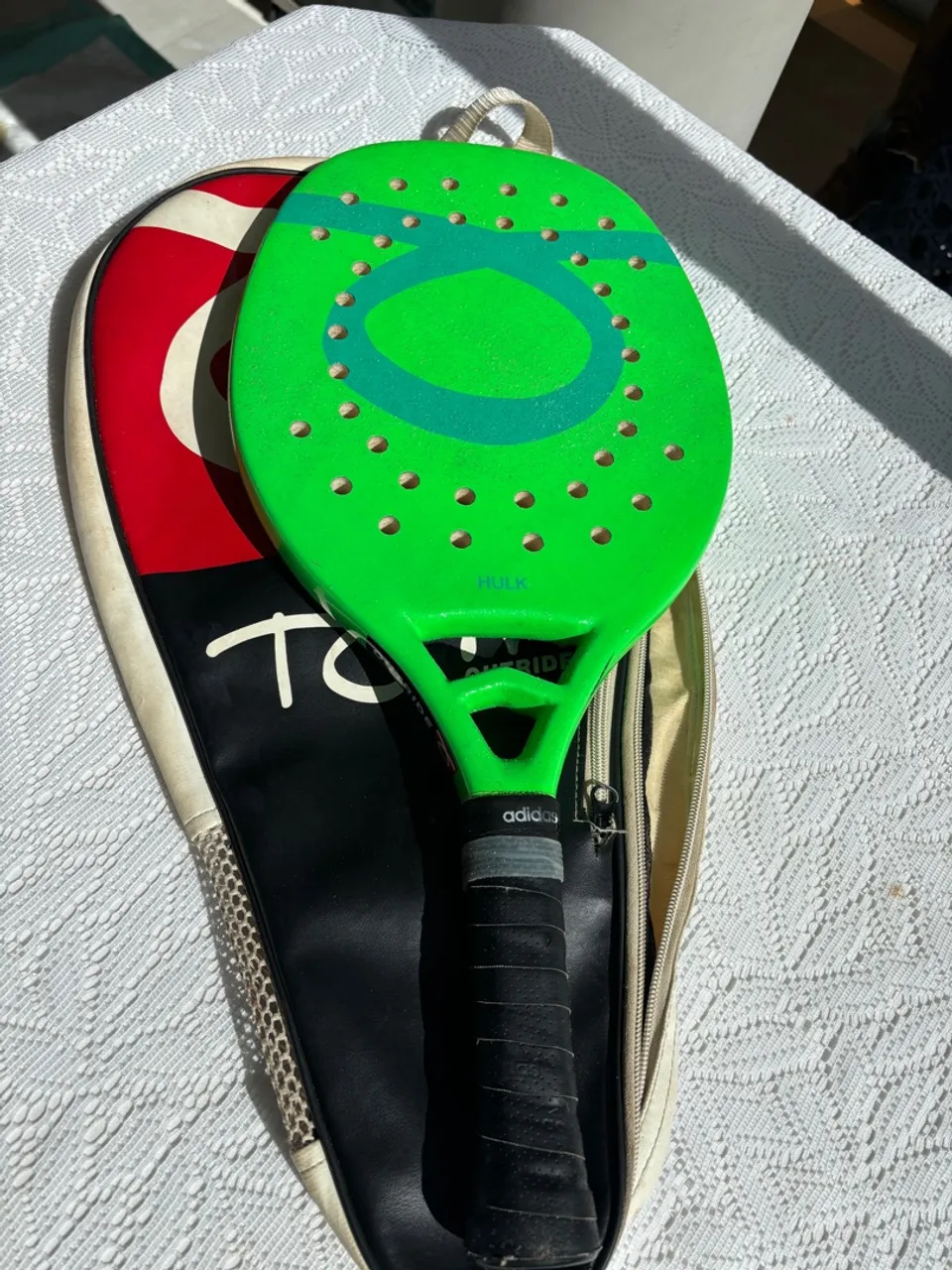 Raquete de beach tennis Tom Caruso Hulk!