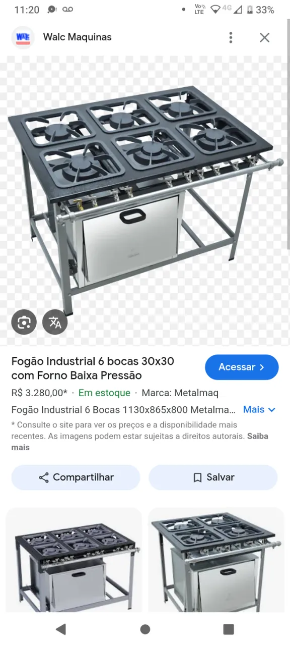 Fogão industrial